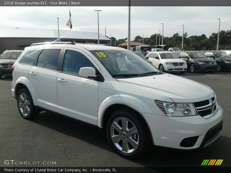 Vice White / Black 2018 Dodge Journey SXT
