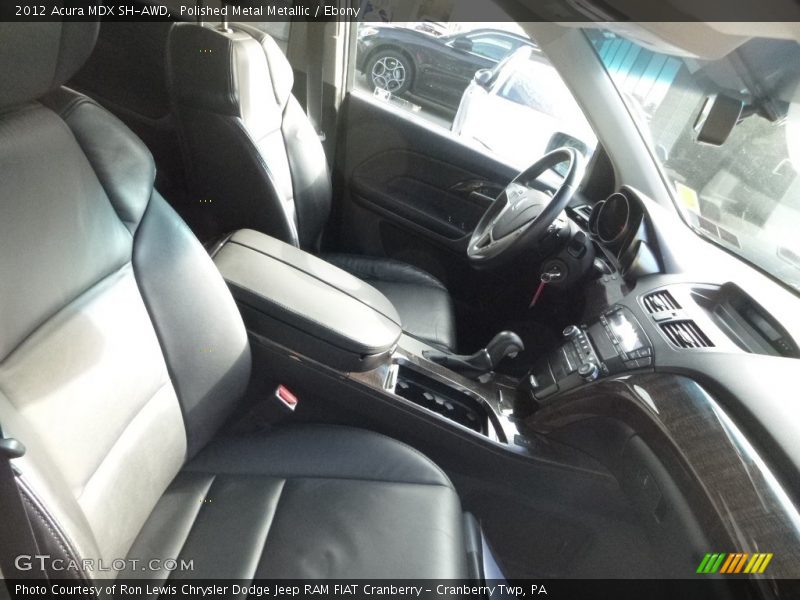 Polished Metal Metallic / Ebony 2012 Acura MDX SH-AWD