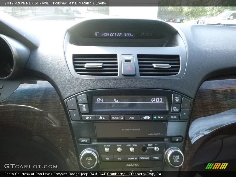 Polished Metal Metallic / Ebony 2012 Acura MDX SH-AWD