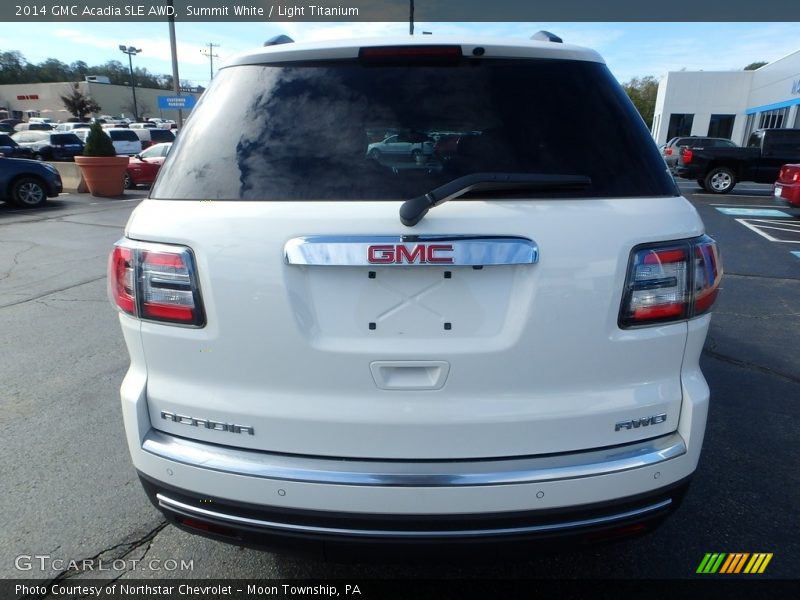 Summit White / Light Titanium 2014 GMC Acadia SLE AWD