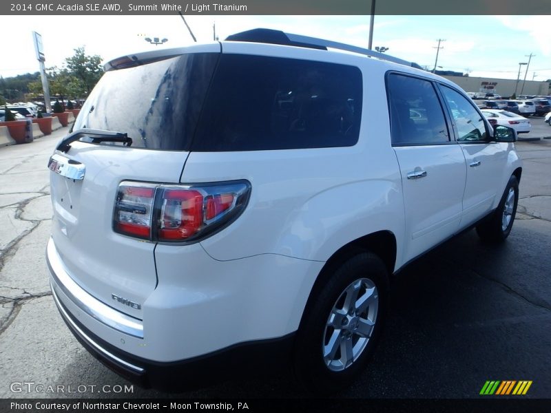 Summit White / Light Titanium 2014 GMC Acadia SLE AWD