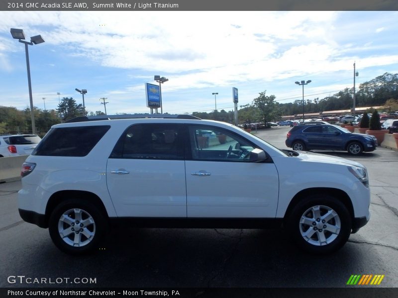 Summit White / Light Titanium 2014 GMC Acadia SLE AWD