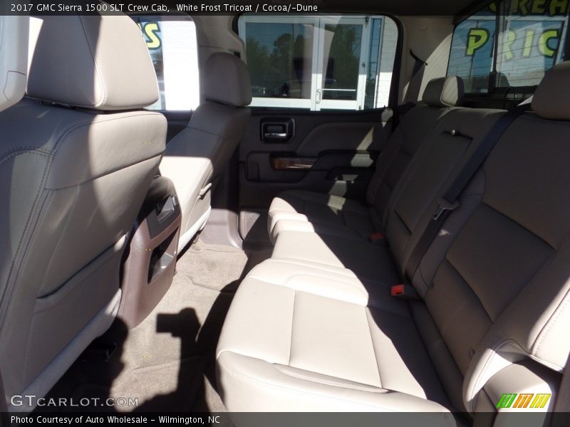 White Frost Tricoat / Cocoa/­Dune 2017 GMC Sierra 1500 SLT Crew Cab