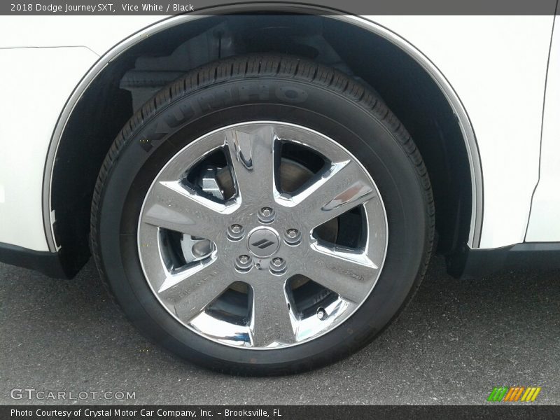 Vice White / Black 2018 Dodge Journey SXT