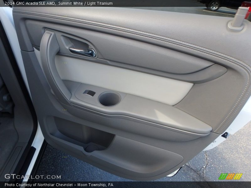 Summit White / Light Titanium 2014 GMC Acadia SLE AWD