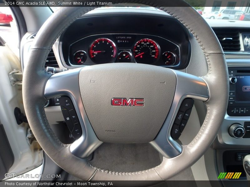 Summit White / Light Titanium 2014 GMC Acadia SLE AWD
