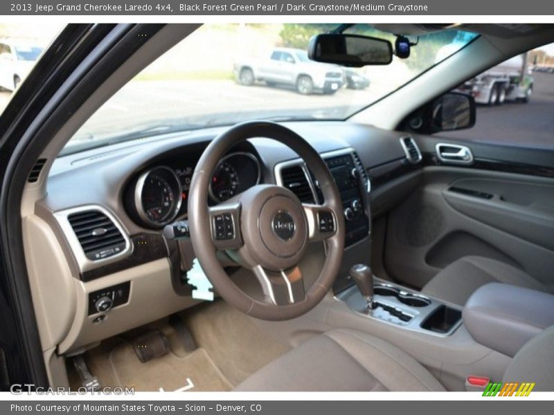 Black Forest Green Pearl / Dark Graystone/Medium Graystone 2013 Jeep Grand Cherokee Laredo 4x4