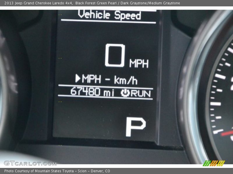 Black Forest Green Pearl / Dark Graystone/Medium Graystone 2013 Jeep Grand Cherokee Laredo 4x4