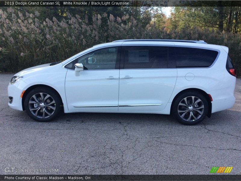 White Knuckle / Black/Light Graystone 2019 Dodge Grand Caravan SE