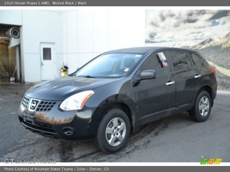 Wicked Black / Black 2010 Nissan Rogue S AWD