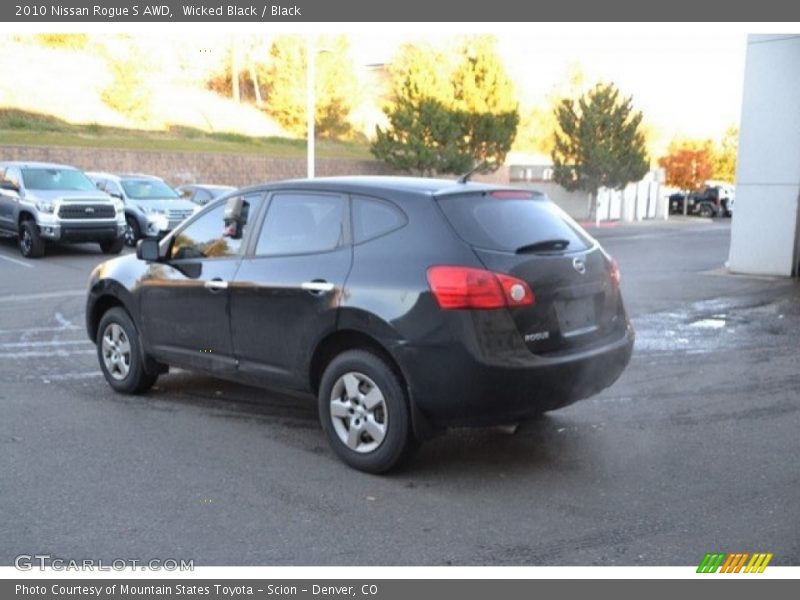 Wicked Black / Black 2010 Nissan Rogue S AWD