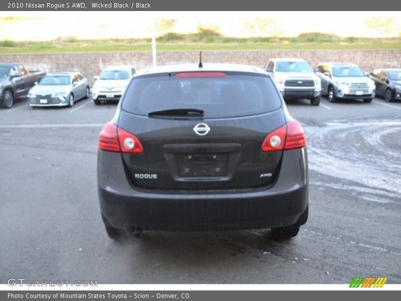 Wicked Black / Black 2010 Nissan Rogue S AWD