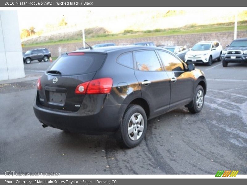 Wicked Black / Black 2010 Nissan Rogue S AWD