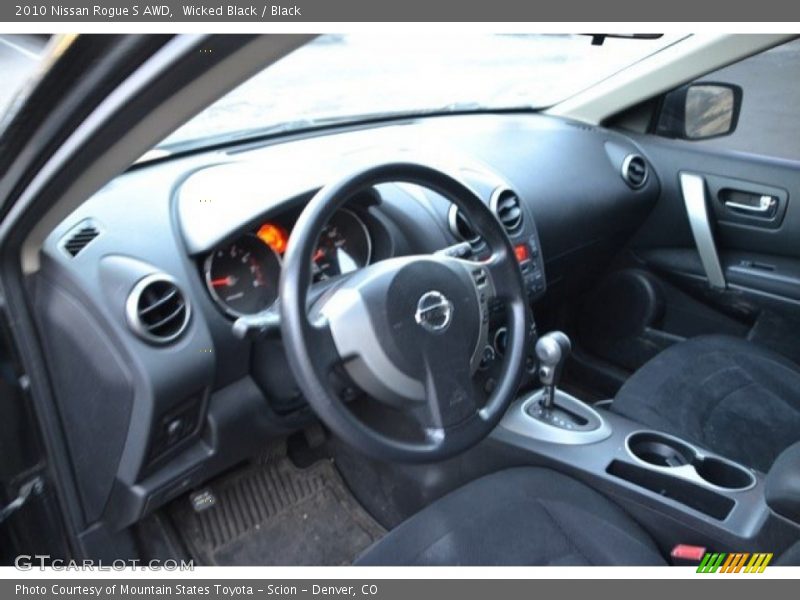 Wicked Black / Black 2010 Nissan Rogue S AWD