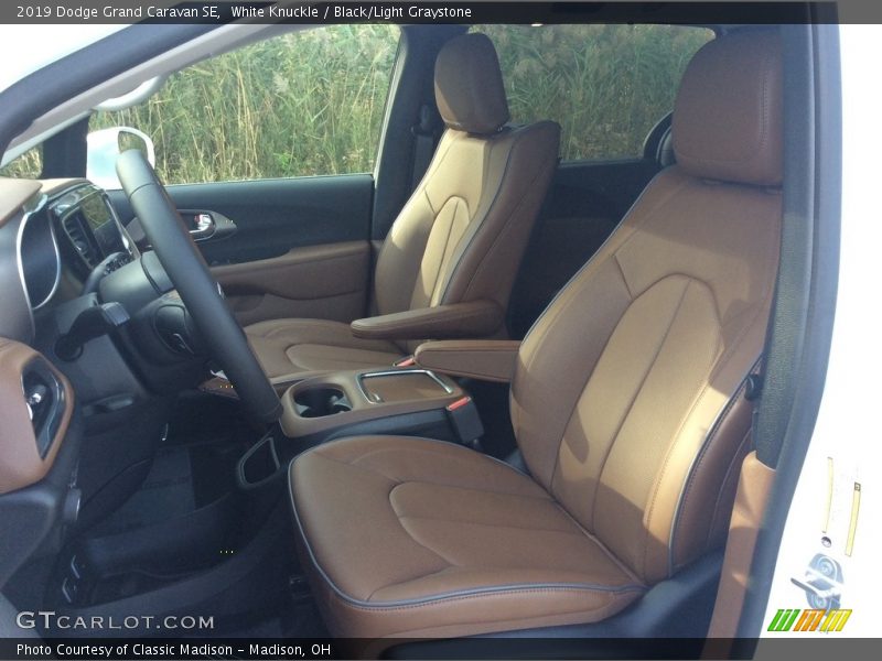 White Knuckle / Black/Light Graystone 2019 Dodge Grand Caravan SE