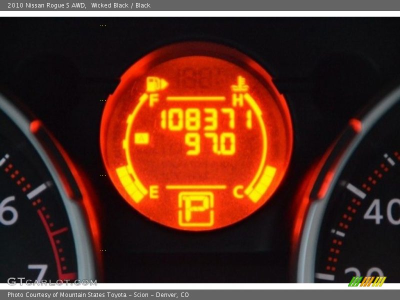 Wicked Black / Black 2010 Nissan Rogue S AWD