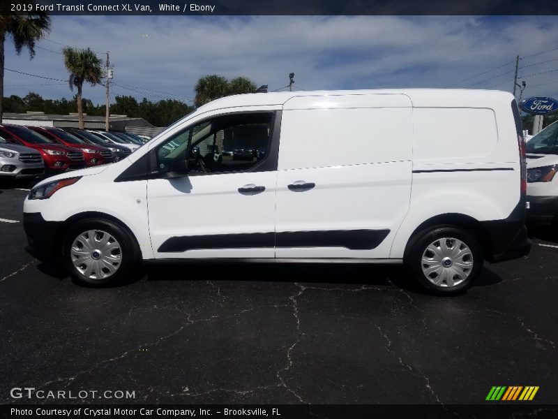 White / Ebony 2019 Ford Transit Connect XL Van