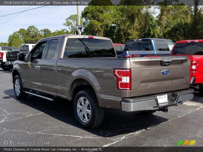 Stone Gray / Earth Gray 2018 Ford F150 XLT SuperCab