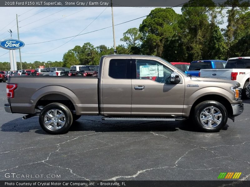 Stone Gray / Earth Gray 2018 Ford F150 XLT SuperCab