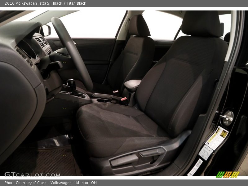 Black / Titan Black 2016 Volkswagen Jetta S