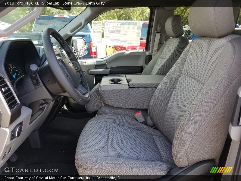 Stone Gray / Earth Gray 2018 Ford F150 XLT SuperCab