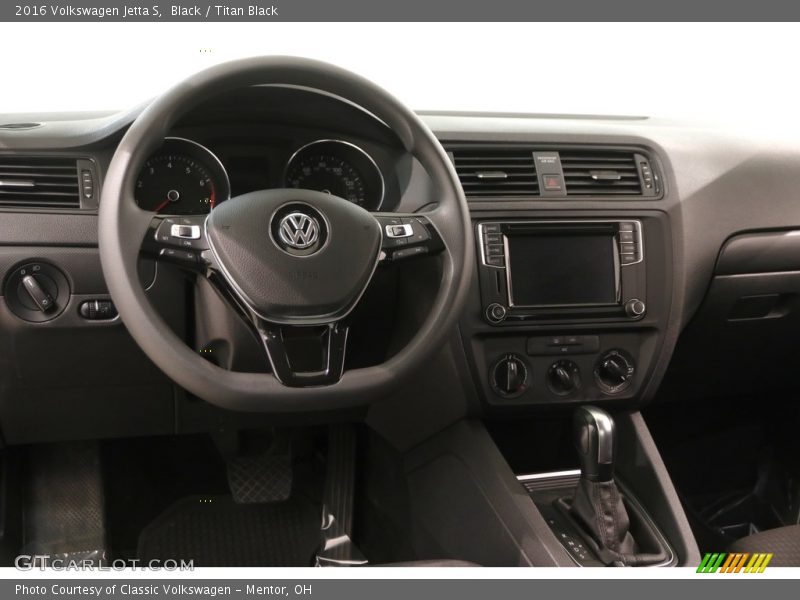 Black / Titan Black 2016 Volkswagen Jetta S