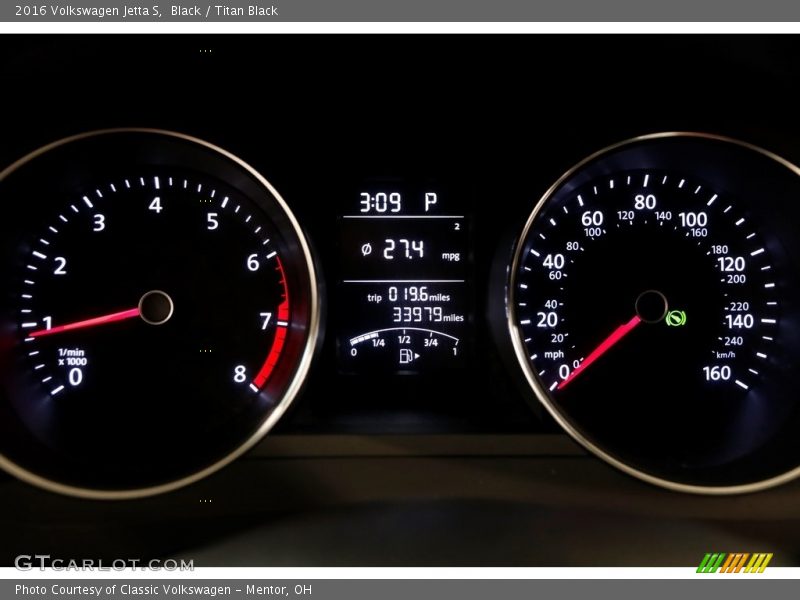 Black / Titan Black 2016 Volkswagen Jetta S