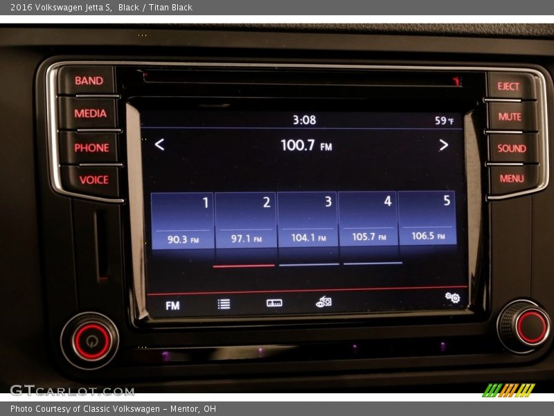 Black / Titan Black 2016 Volkswagen Jetta S