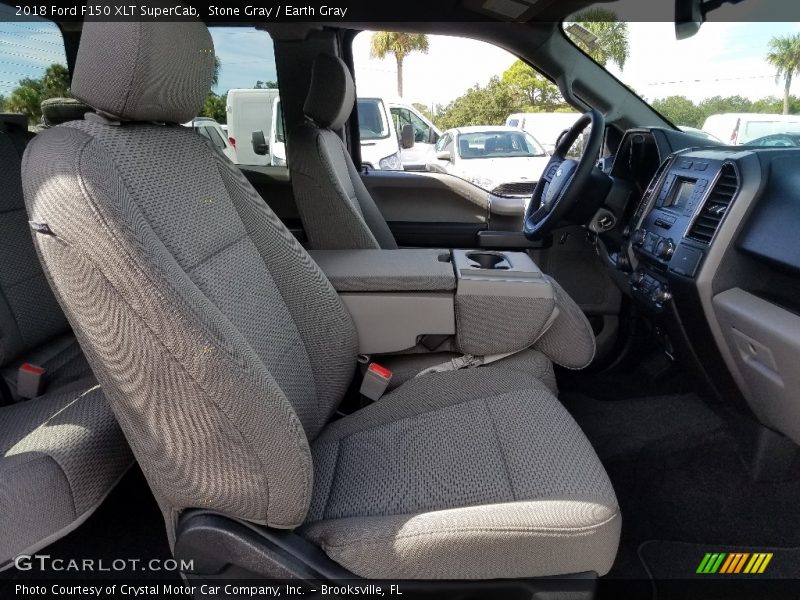 Stone Gray / Earth Gray 2018 Ford F150 XLT SuperCab