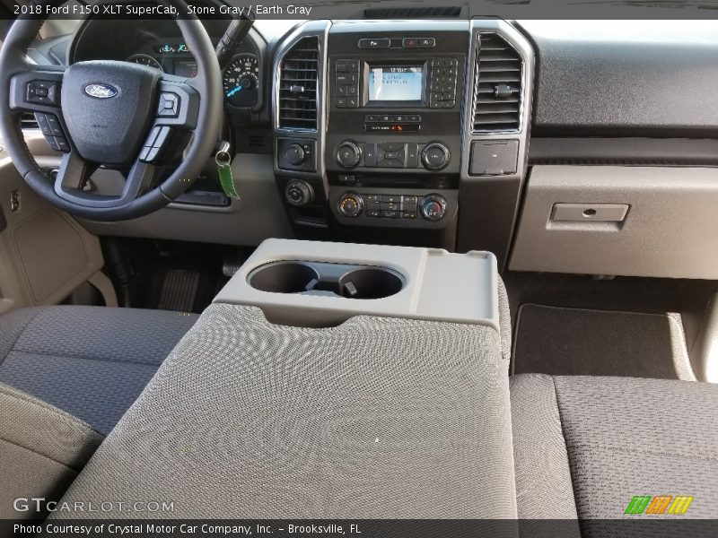 Stone Gray / Earth Gray 2018 Ford F150 XLT SuperCab