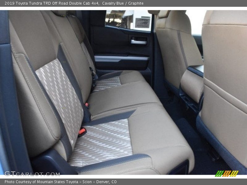 Rear Seat of 2019 Tundra TRD Off Road Double Cab 4x4