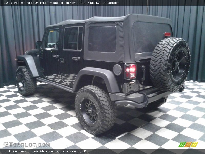 Black / Black/Dark Saddle 2013 Jeep Wrangler Unlimited Moab Edition 4x4