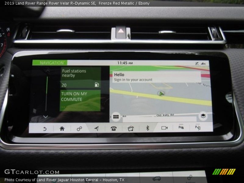 Navigation of 2019 Range Rover Velar R-Dynamic SE