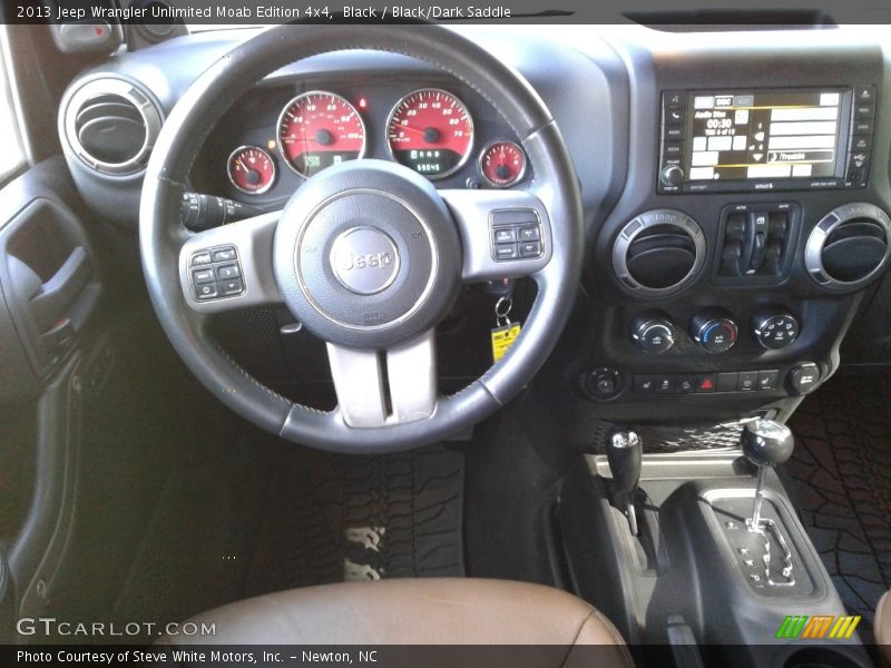Black / Black/Dark Saddle 2013 Jeep Wrangler Unlimited Moab Edition 4x4
