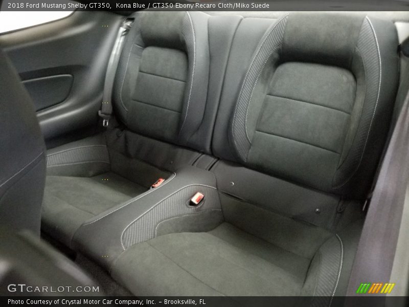 Kona Blue / GT350 Ebony Recaro Cloth/Miko Suede 2018 Ford Mustang Shelby GT350