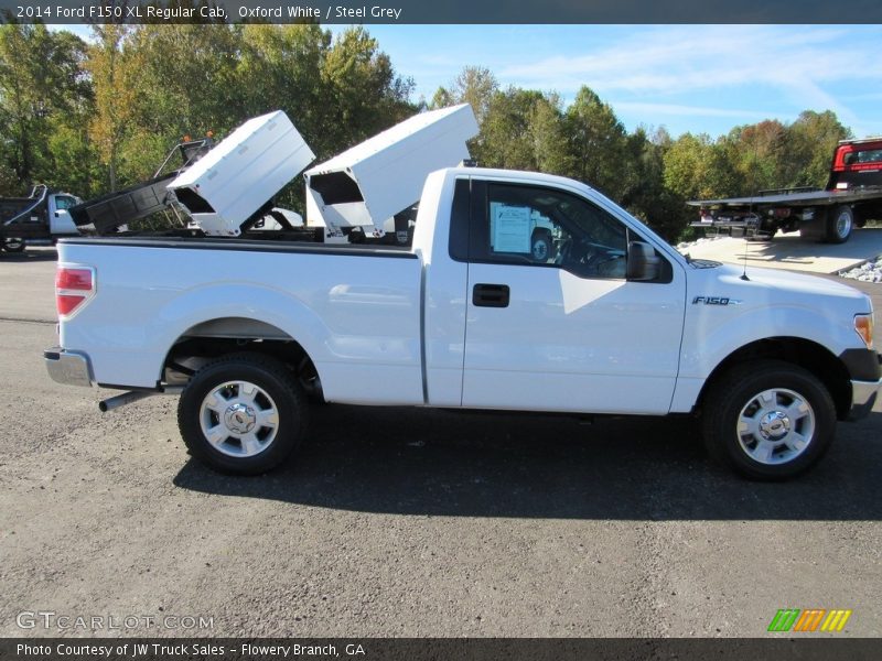 Oxford White / Steel Grey 2014 Ford F150 XL Regular Cab