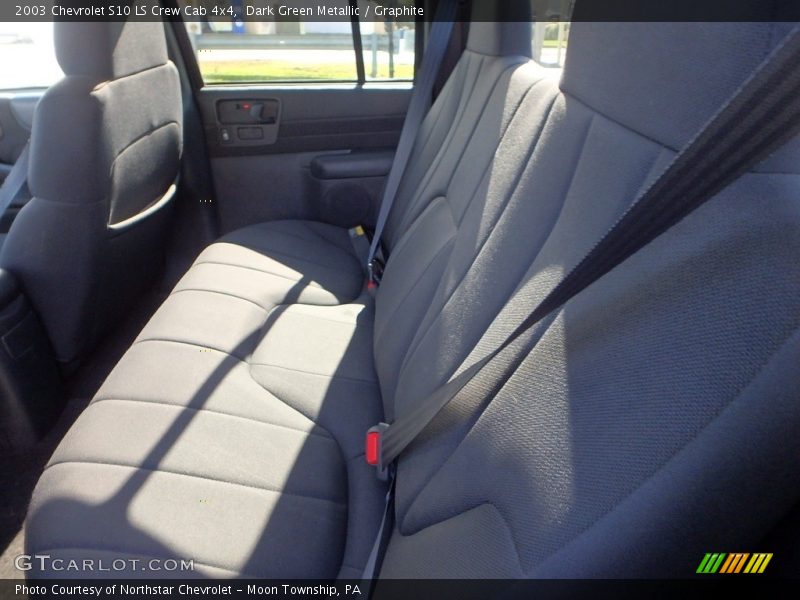 Dark Green Metallic / Graphite 2003 Chevrolet S10 LS Crew Cab 4x4