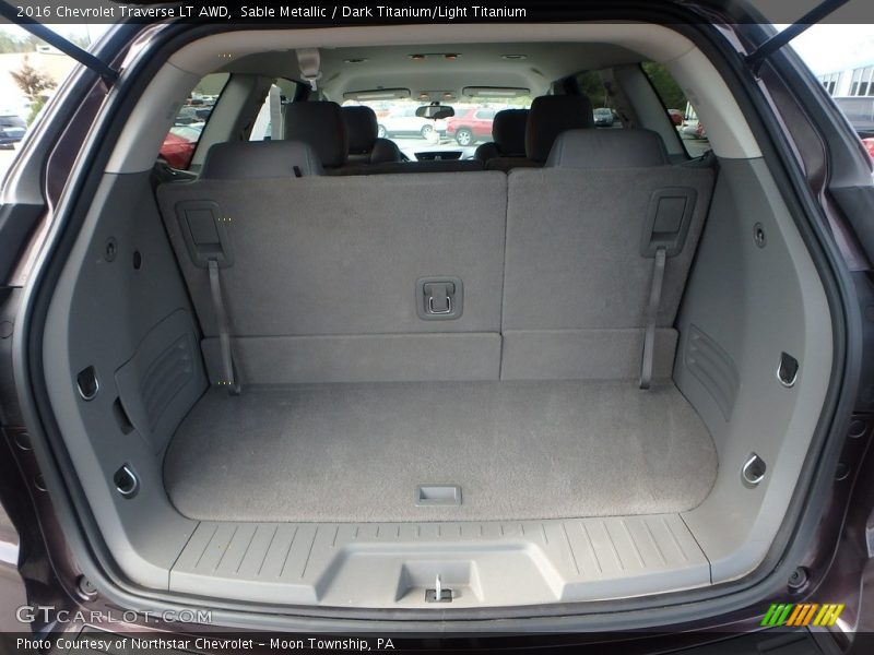 Sable Metallic / Dark Titanium/Light Titanium 2016 Chevrolet Traverse LT AWD