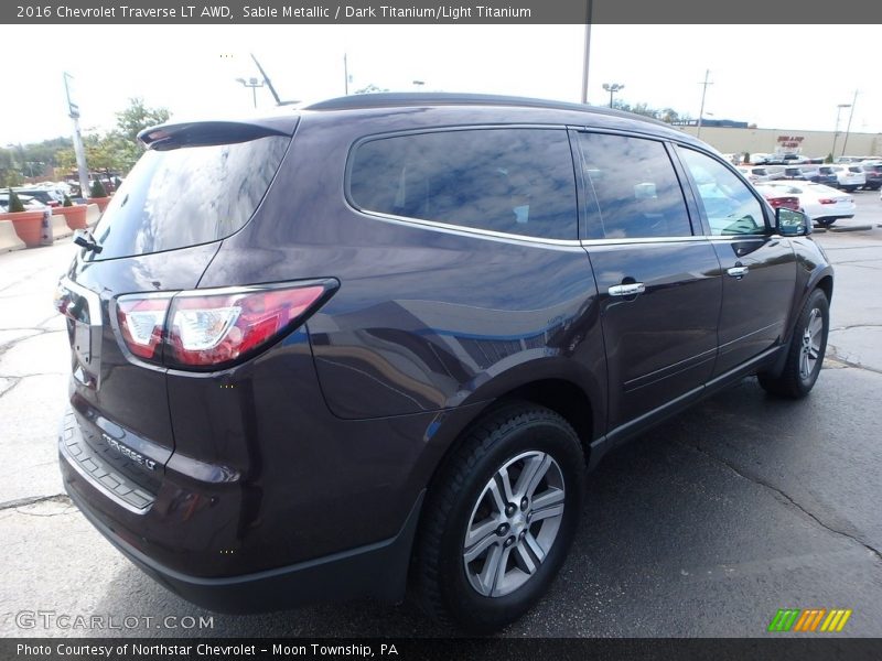 Sable Metallic / Dark Titanium/Light Titanium 2016 Chevrolet Traverse LT AWD