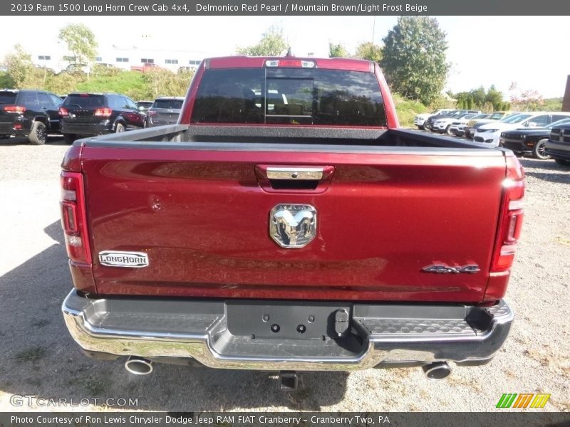 Delmonico Red Pearl / Mountain Brown/Light Frost Beige 2019 Ram 1500 Long Horn Crew Cab 4x4