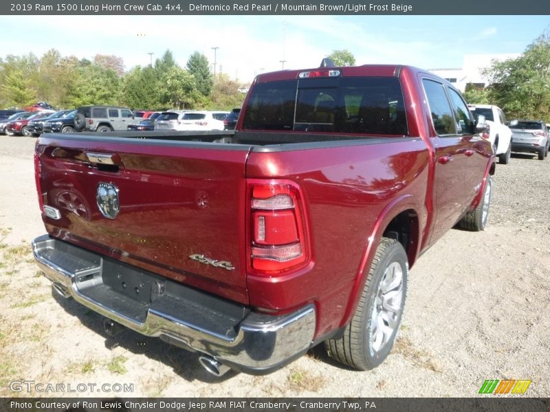 Delmonico Red Pearl / Mountain Brown/Light Frost Beige 2019 Ram 1500 Long Horn Crew Cab 4x4