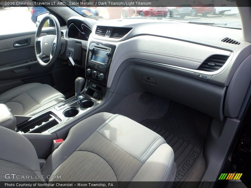 Sable Metallic / Dark Titanium/Light Titanium 2016 Chevrolet Traverse LT AWD