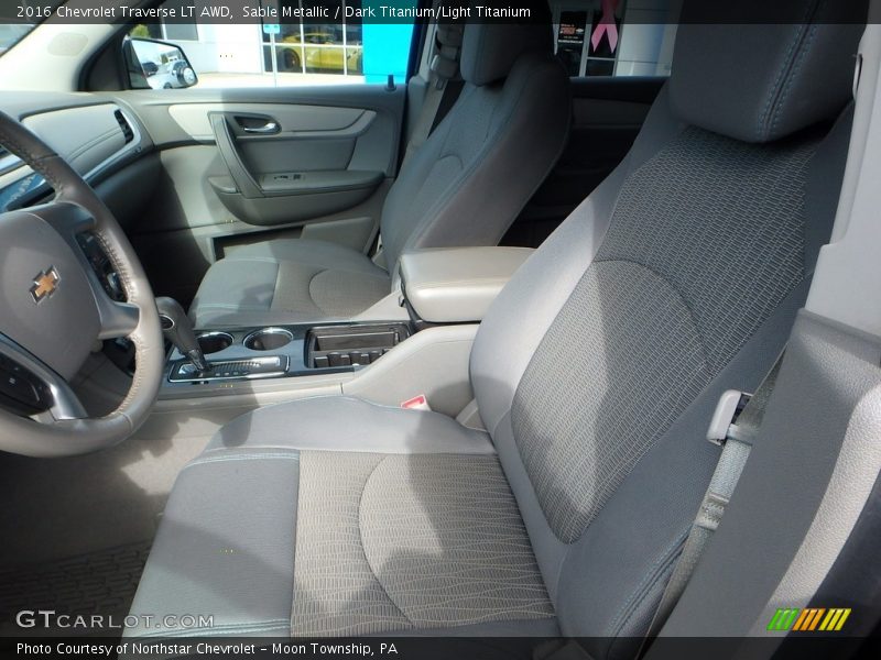 Sable Metallic / Dark Titanium/Light Titanium 2016 Chevrolet Traverse LT AWD