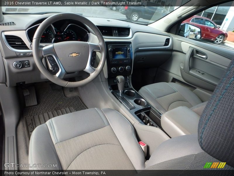 Sable Metallic / Dark Titanium/Light Titanium 2016 Chevrolet Traverse LT AWD