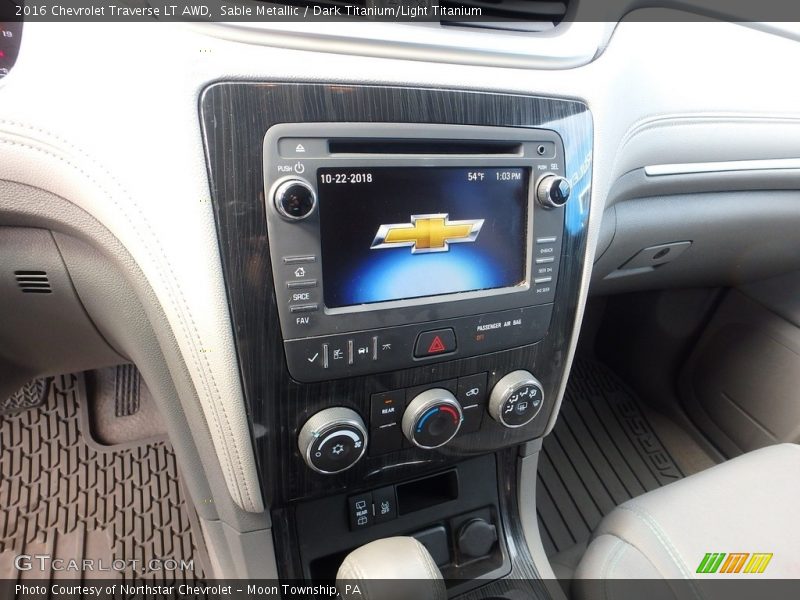Sable Metallic / Dark Titanium/Light Titanium 2016 Chevrolet Traverse LT AWD
