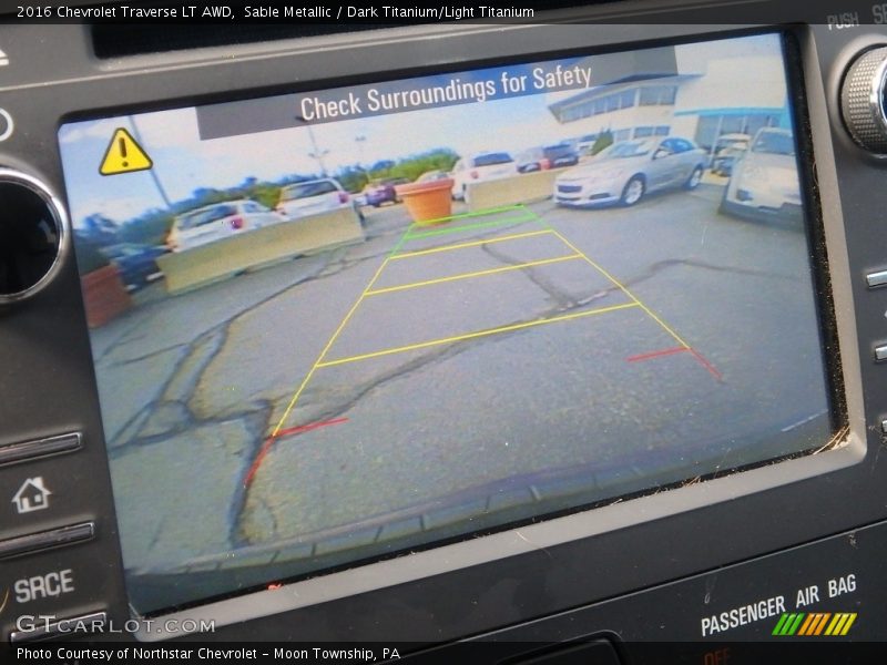 Sable Metallic / Dark Titanium/Light Titanium 2016 Chevrolet Traverse LT AWD