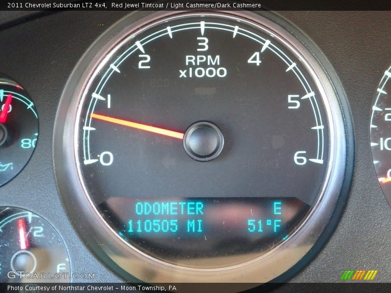 Red Jewel Tintcoat / Light Cashmere/Dark Cashmere 2011 Chevrolet Suburban LTZ 4x4