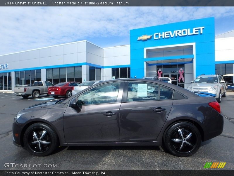 Tungsten Metallic / Jet Black/Medium Titanium 2014 Chevrolet Cruze LS