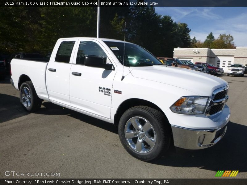 Bright White / Black/Diesel Gray 2019 Ram 1500 Classic Tradesman Quad Cab 4x4