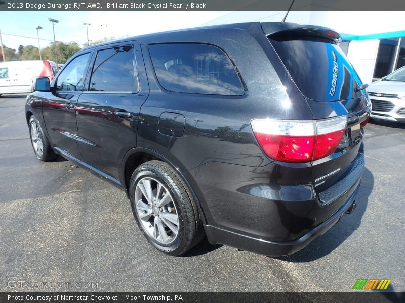 Brilliant Black Crystal Pearl / Black 2013 Dodge Durango R/T AWD